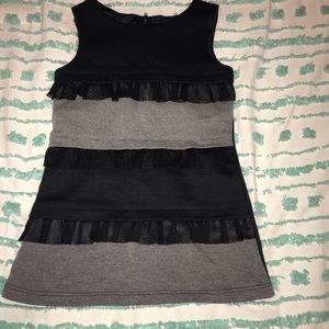 Black and grey dress with lace